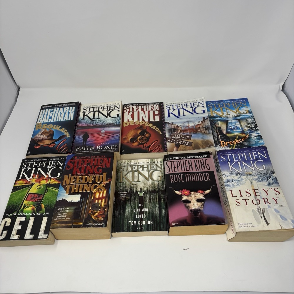 Lot 10 Stephen King Richard Bachman VTG Paperback PB First‎ Signet First Prints